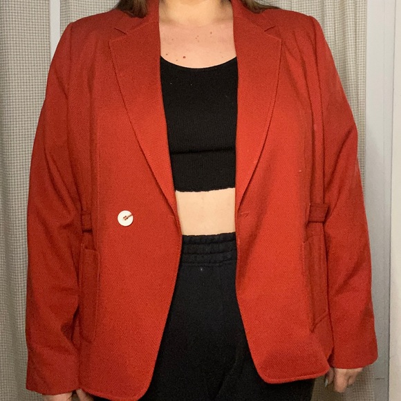 Plus Size Orange Blazer from Laura - Picture 2 of 5